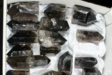 Lot: - Cut base Smoky Quartz Crystals - ~ Points #77827-2